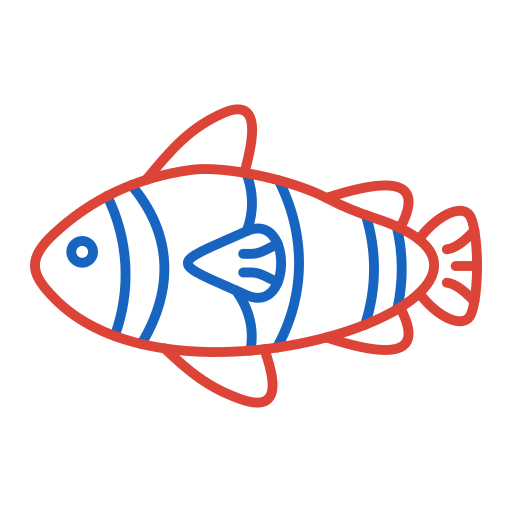 pesce pagliaccio Generic color outline icona