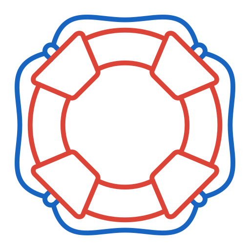 Спасательный круг Generic color outline иконка