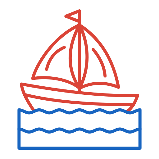 Парусная лодка Generic color outline иконка