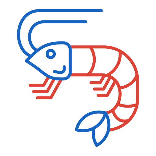 Prawn Generic color outline icon