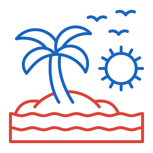 Île Generic color outline Icône