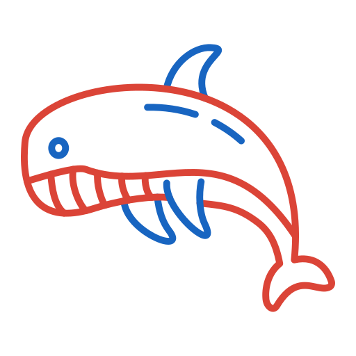 Whale Generic color outline icon