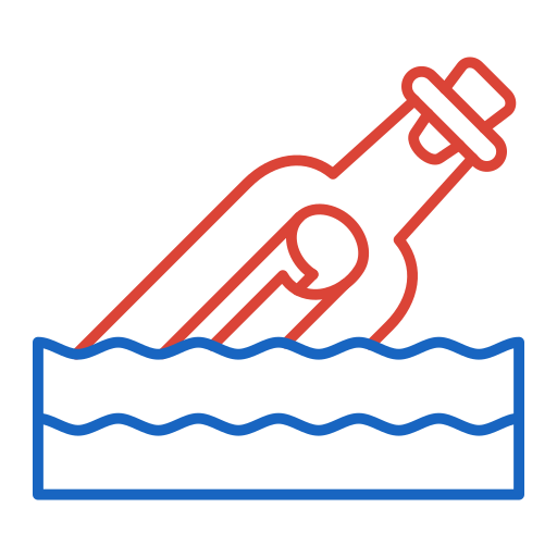 Message in a bottle Generic color outline icon
