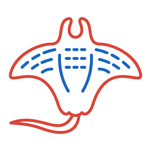 Manta ray Generic color outline icon