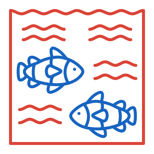 pesci Generic color outline icona