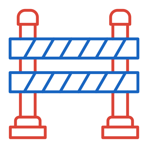 barrera de carretera Generic color outline icono
