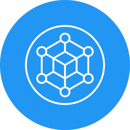 blockchain Generic color fill icon