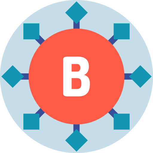 B Detailed Flat Circular Flat icon