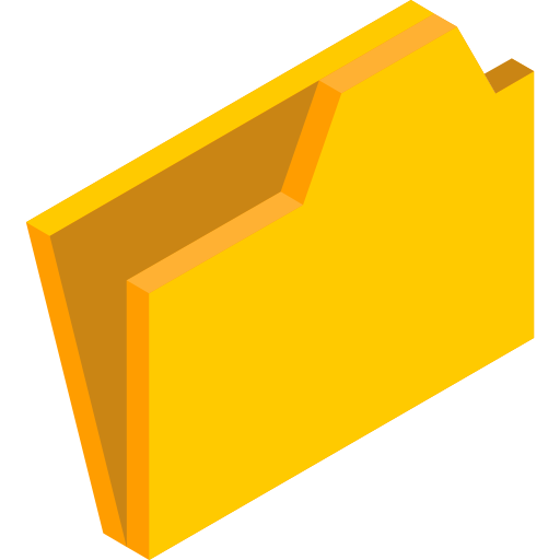 otwórz folder Isometric Flat ikona