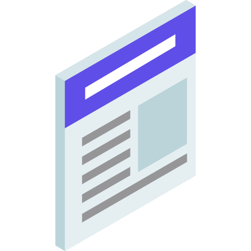 projektowanie stron Isometric Flat ikona