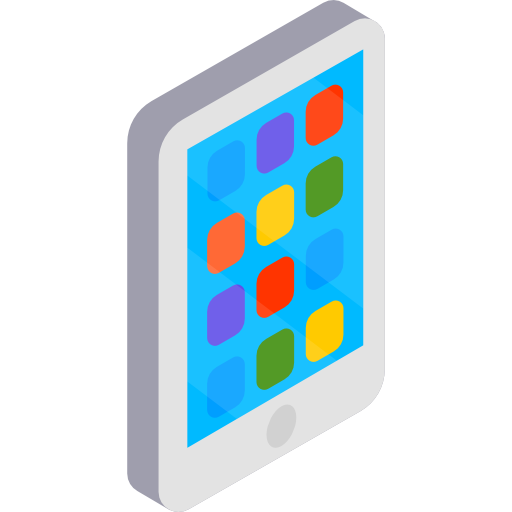 smartfon Isometric Flat ikona