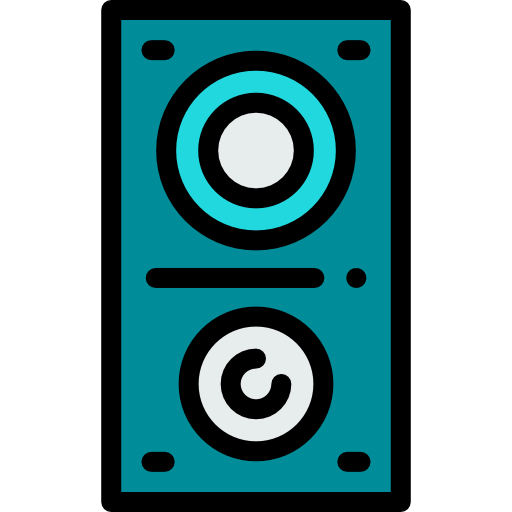 Loudspeaker Detailed Rounded Lineal color icon