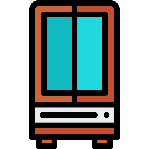 Wardrobe Detailed Rounded Lineal color icon