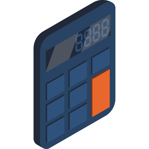 kalkulator Isometric Flat ikona