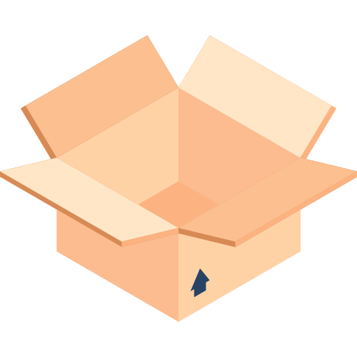 Cardboard Isometric Flat icon