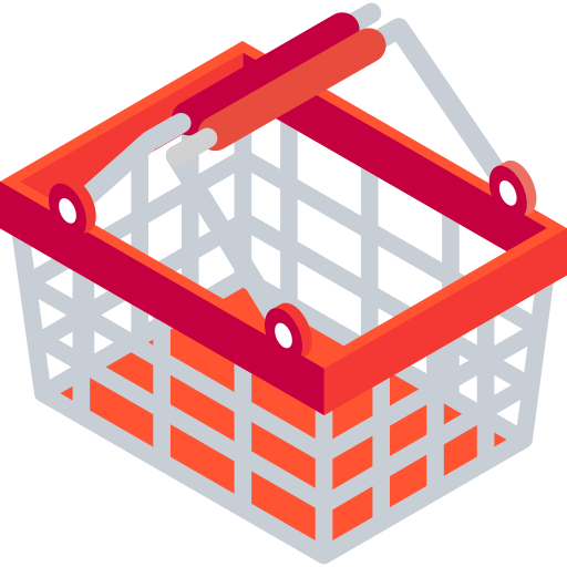 Shopping basket Isometric Flat icon