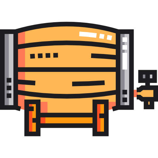Beer keg Detailed Straight Lineal color icon