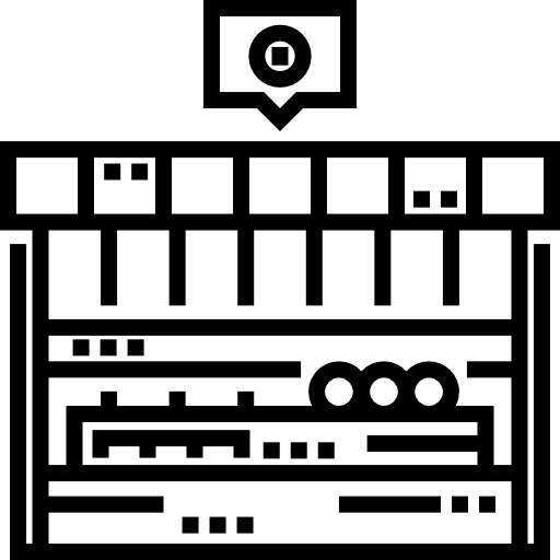 stalle Detailed Straight Lineal Icône