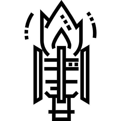 松明 Detailed Straight Lineal icon