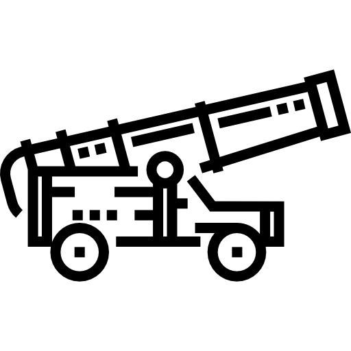 대포 Detailed Straight Lineal icon