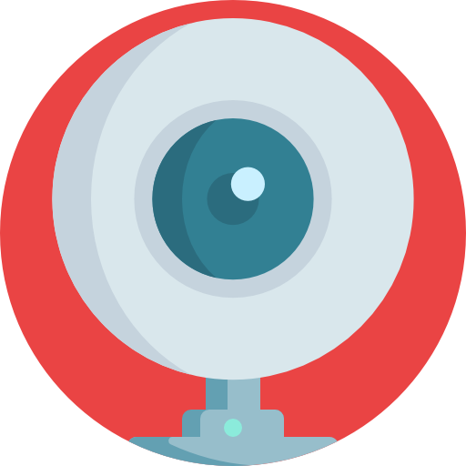веб-камера Detailed Flat Circular Flat иконка