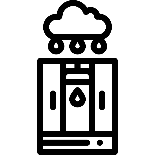 샤워 Detailed Rounded Lineal icon