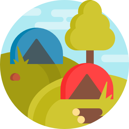 キャンプ Detailed Flat Circular Flat icon