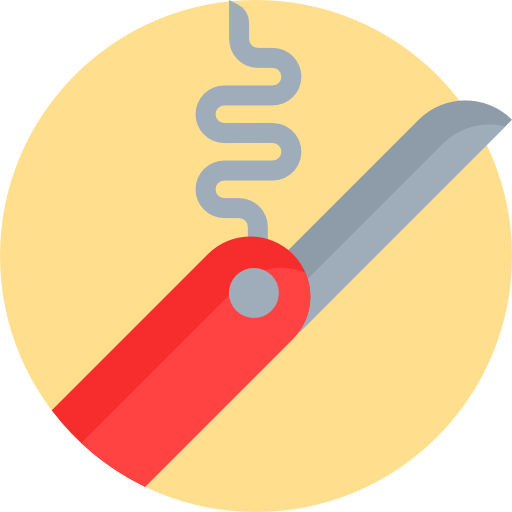 швейцарский нож Detailed Flat Circular Flat иконка