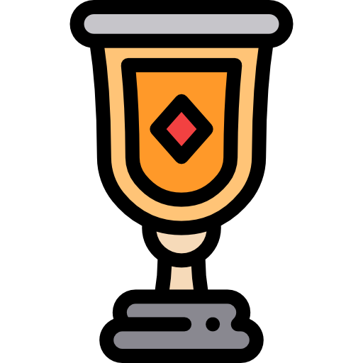 Trophy Detailed Rounded Lineal color icon