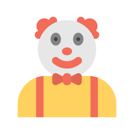 clown Generic color fill icona