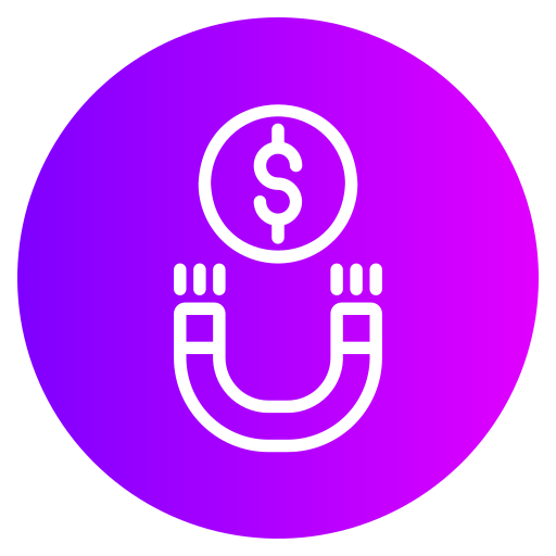 Money magnet Generic gradient fill icon