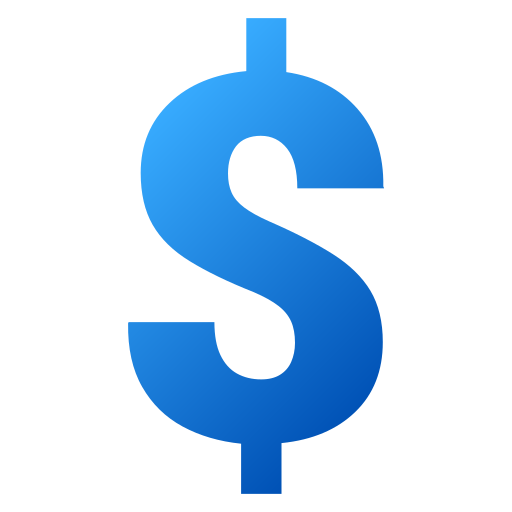 dollar Generic gradient fill icon