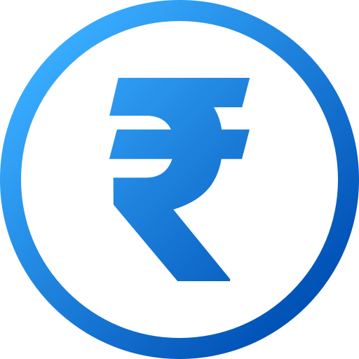 rupee-teken Generic gradient fill icoon