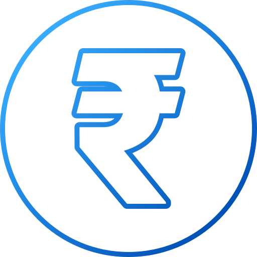 segno della rupia Generic gradient outline icona