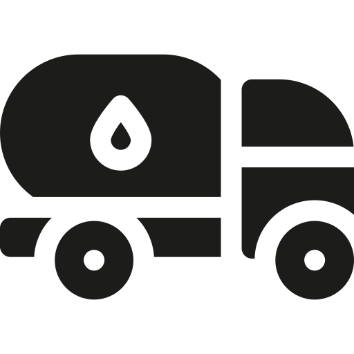 Fuel truck Basic Rounded Filled icon