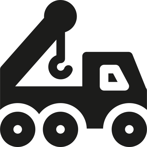 Construction vehicle Basic Rounded Filled icon