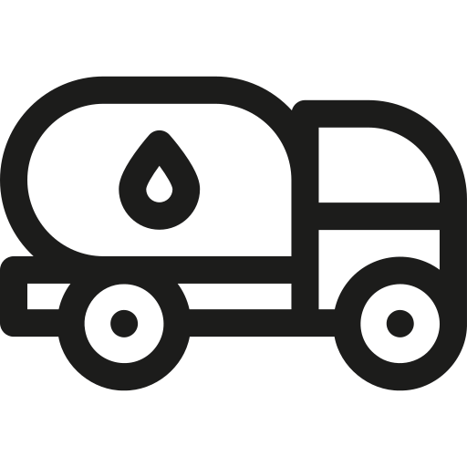 Fuel truck Basic Rounded Lineal icon