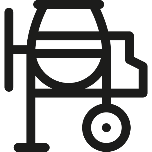 Concrete mixer Basic Rounded Lineal icon