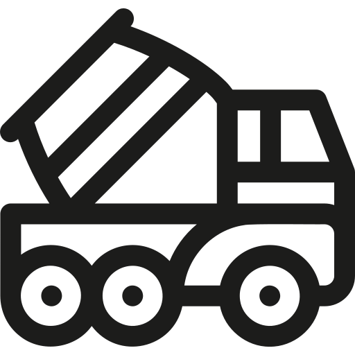Concrete mixer Basic Rounded Lineal icon