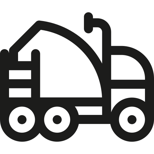 vehículo de construcción Basic Rounded Lineal icono