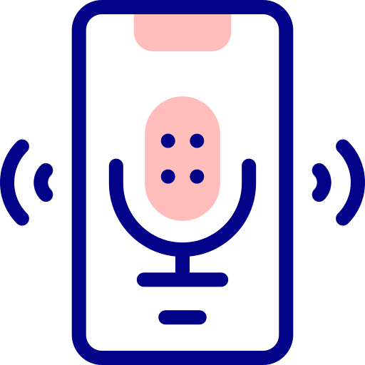 Voice control Detailed Mixed Lineal color icon