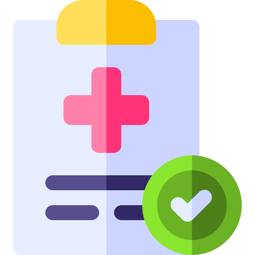 revisión de salud Basic Rounded Flat icono