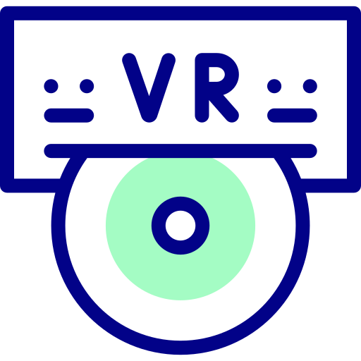 Vr Detailed Mixed Lineal color icon