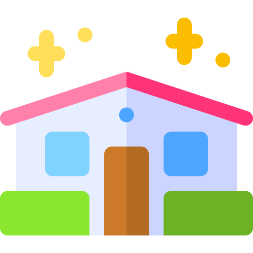 nowy dom Basic Rounded Flat ikona