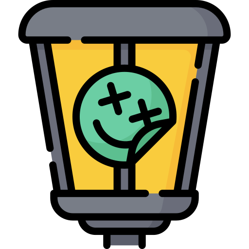 Street lamp Special Lineal color icon