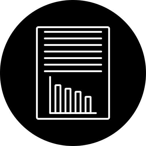 Business report Generic black fill icon