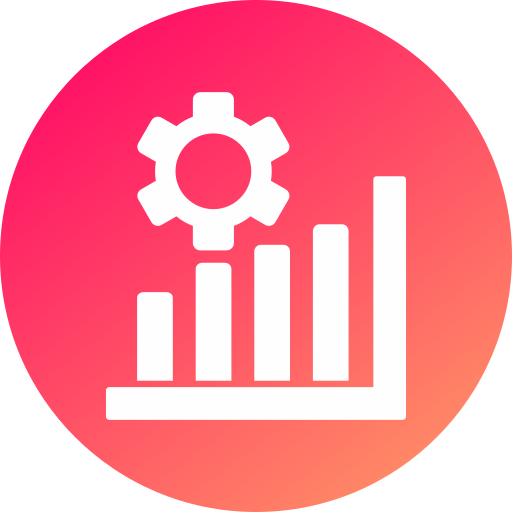 gráfico de crescimento Generic gradient fill Ícone