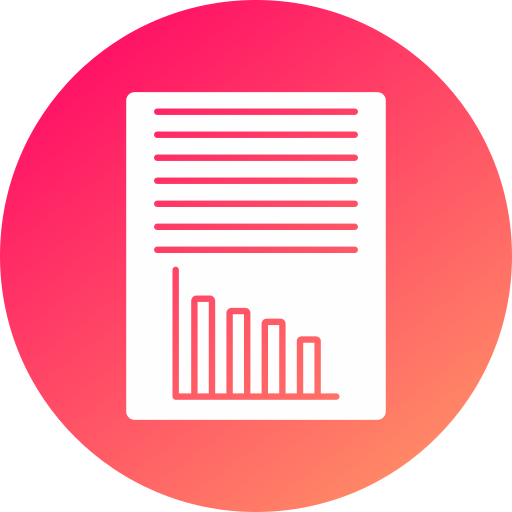 Business report Generic gradient fill icon