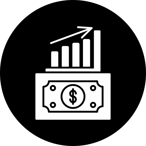 Money growth Generic black fill icon