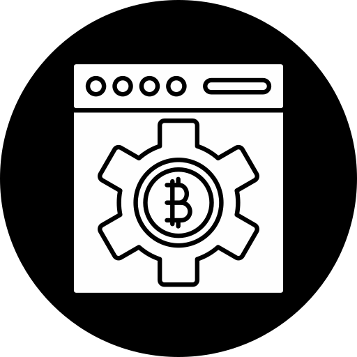 Bitcoin Generic black fill icon